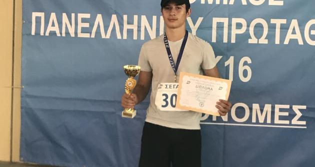 1η θέση στον ακοντισμό 1η θέση στον ακοντισμό