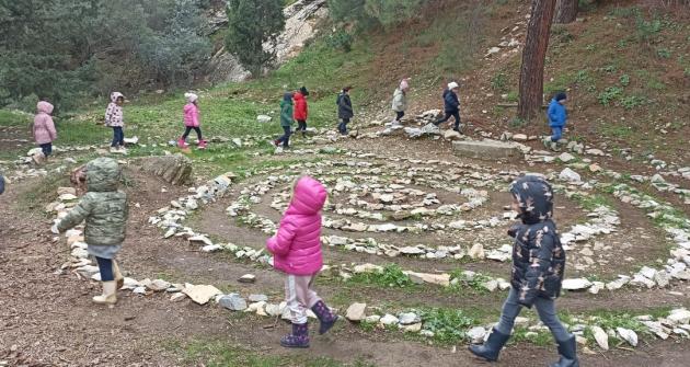 Τα παιδιά του Νηπιαγωγείου επιλέγουν και χαράζουν διαδρομές Τα παιδιά του Νηπιαγωγείου επιλέγουν και χαράζουν διαδρομές
